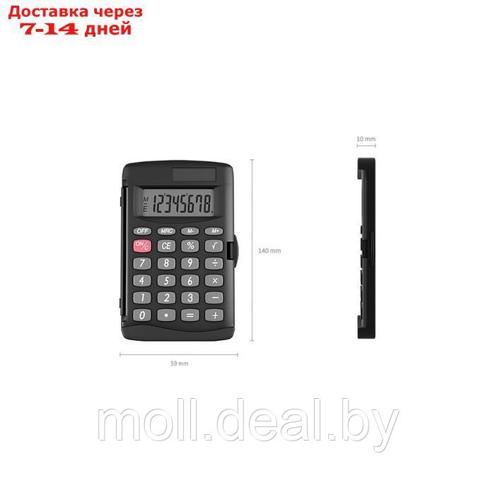 Калькулятор карманный 8-разрядов ErichKrause PC-103, чёрный - фото 5 - id-p217523479