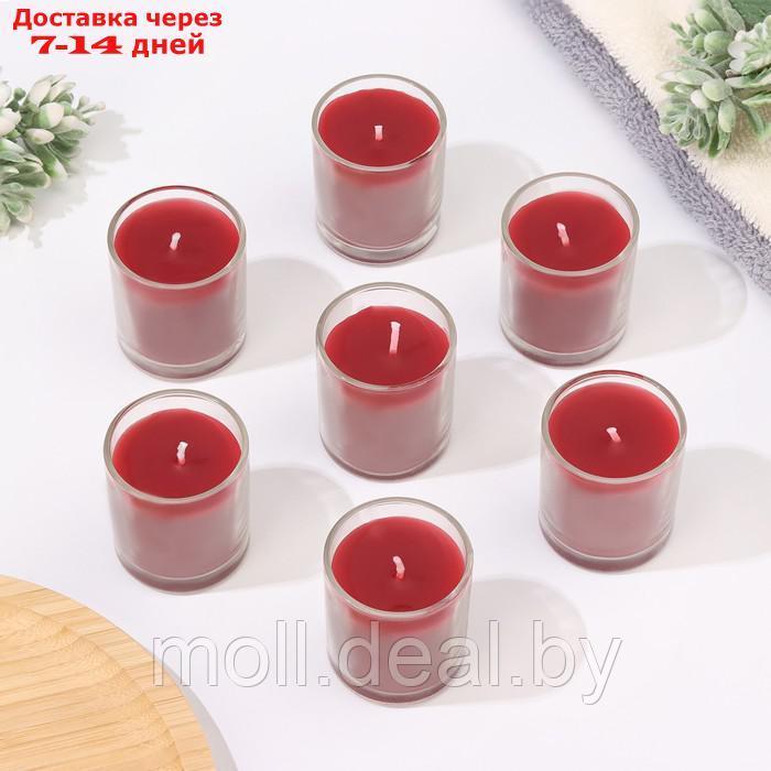 Набор свечей ароматических в стакане "Вишня", 12 шт, 4,5х5 см - фото 2 - id-p218073398