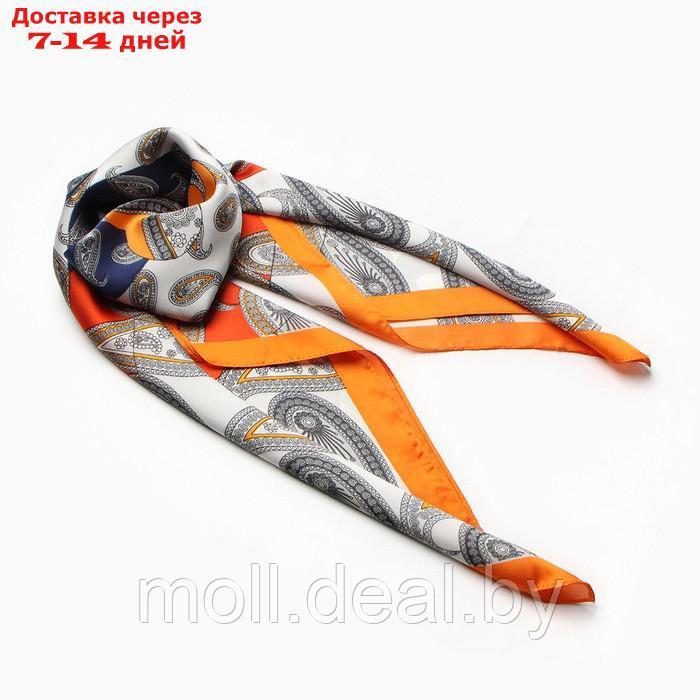 Платок женский MINAKU 70*70 см, оранжевый - фото 1 - id-p217523532