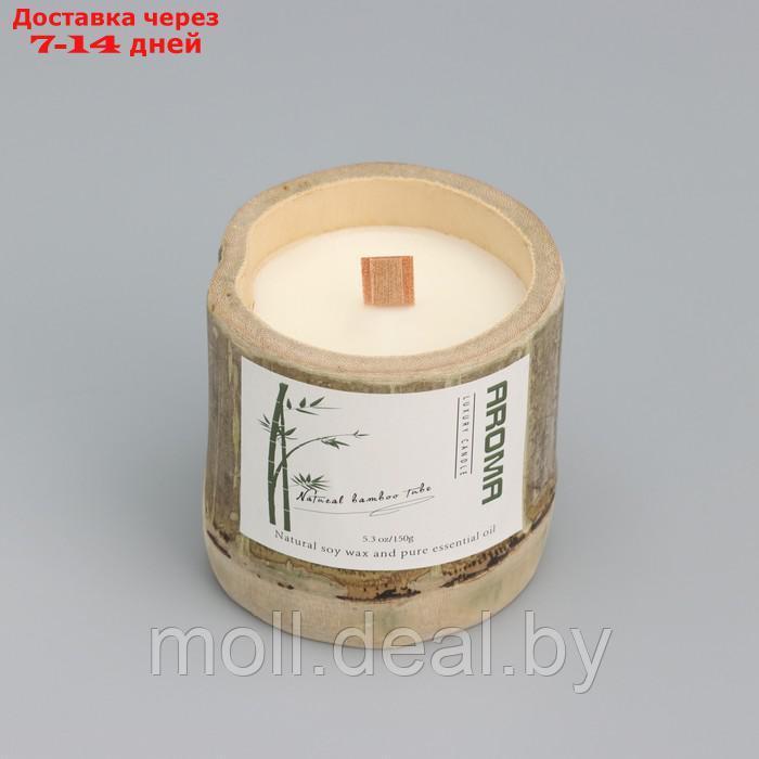 Свеча ароматическая в стакане "Эбеновое дерево", соевый воск, 25ч, 150 гр, в коробке - фото 5 - id-p218073478