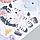 Наклейка пластик интерьерная цветная "Милые животные сафари" набор 2 листа 30х90 см, фото 3