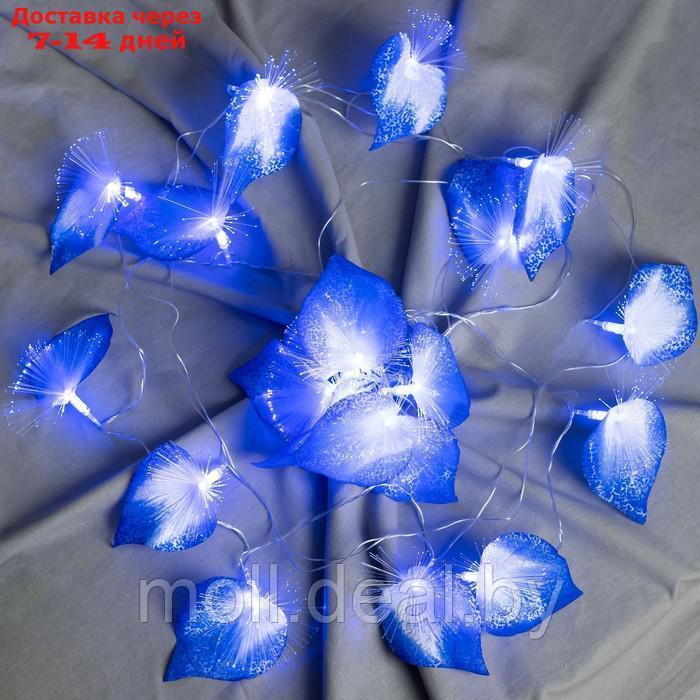 Декоративная подсветка "Антуриум" 20хLED 4000К 5м синий 500х9х10см - фото 5 - id-p217522629