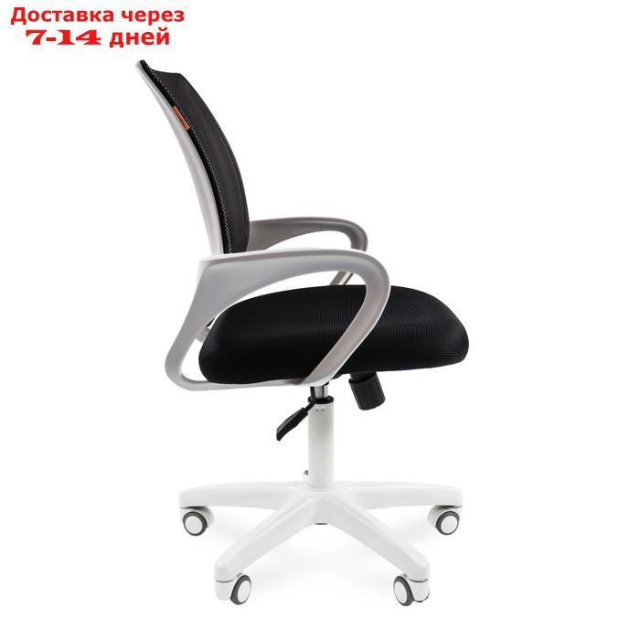 Офисное кресло Chairman 696, белый пластик, чёрный - фото 3 - id-p218071600