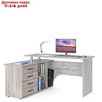 Компьютерный стол "КСТ-109 Л", 1400 × 1270 × 750 мм, левый, цвет дуб юкон