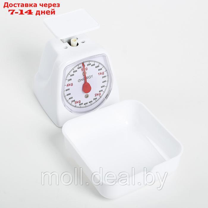 Весы кухонные ENERGY EN-406МК, механические, до 5 кг, белые - фото 3 - id-p218071875