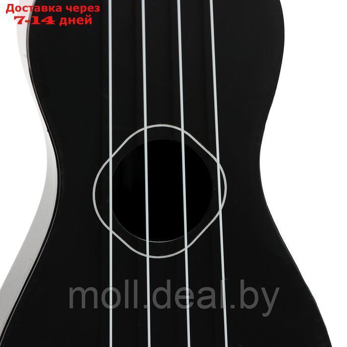 Игрушка музыкальная - гитара "Стиль", 4 струны, 38,5 см., цвет чёрный - фото 3 - id-p218072007