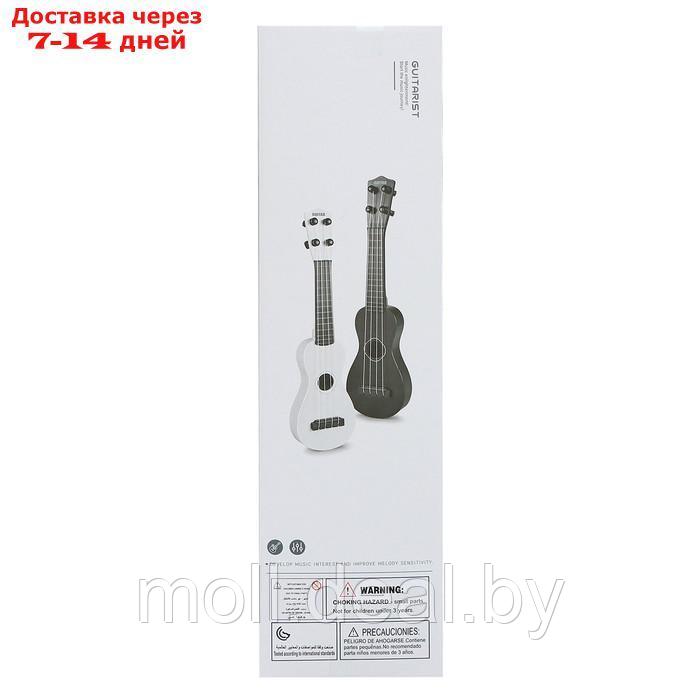 Игрушка музыкальная - гитара "Стиль", 4 струны, 38,5 см., цвет чёрный - фото 6 - id-p218072007