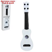 Игрушка музыкальная - гитара "Стиль", 4 струны, 38,5 см., цвет белый