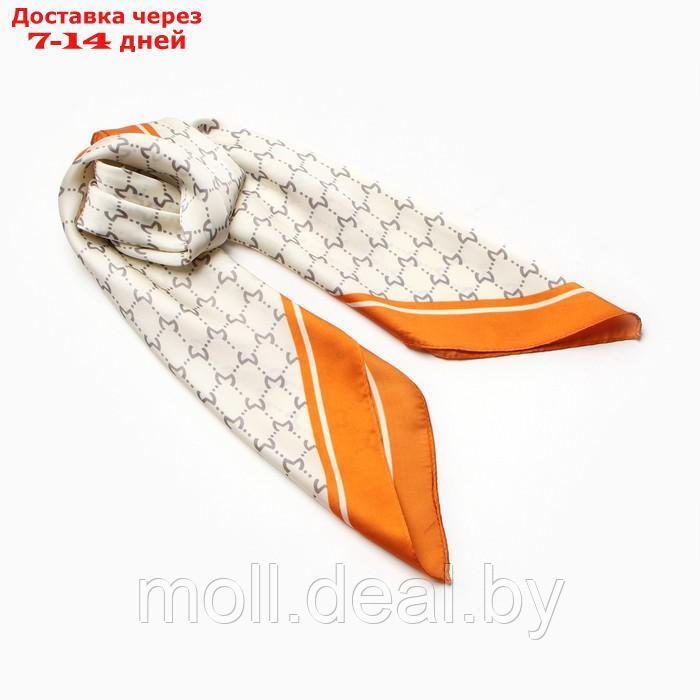 Платок женский MINAKU 70*70 см, оранжевый - фото 1 - id-p218073633