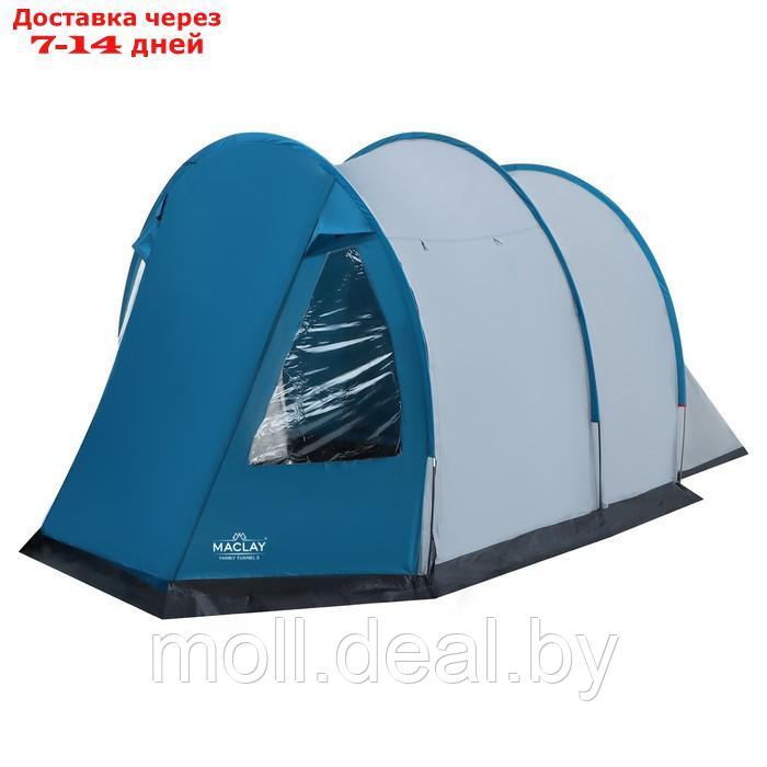 Палатка кемпинговая FAMILY TUNNEL 3, р. 180+200х210х170 см, 3-местная - фото 1 - id-p217522756