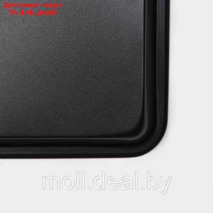 Противень Доляна "Жаклин. Прямоугольник", 30×20×5 см, антипригарное покрытие, цвет чёрный - фото 5 - id-p217522799