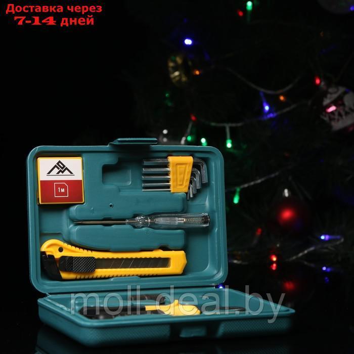 Набор инструментов в кейсе ЛОМ, подарочная упаковка к Новому году, 11 предметов - фото 3 - id-p217515205