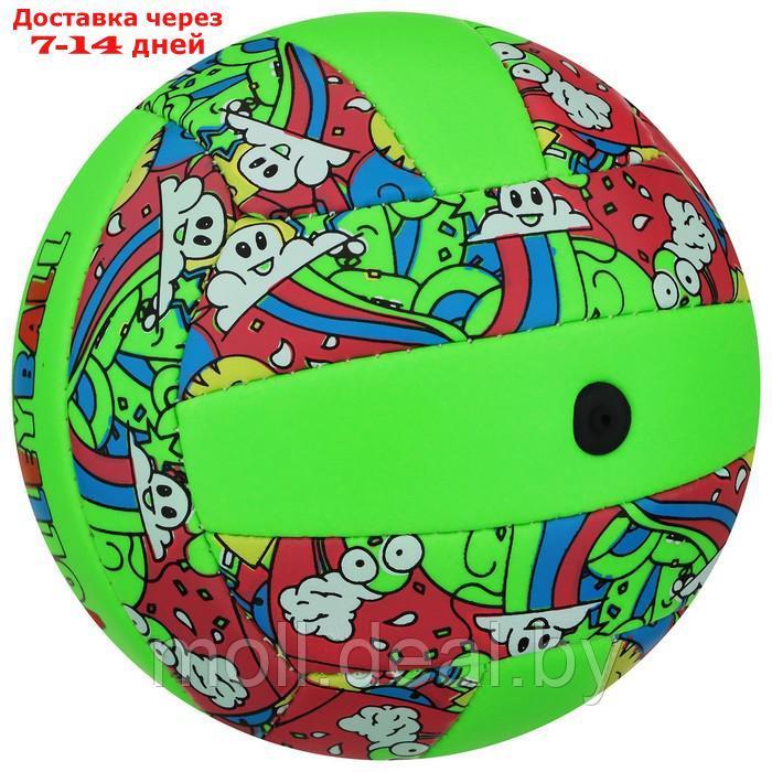 Мяч волейбольный MINSA, ПВХ, машинная сшивка, 18 панелей, размер 2 - фото 3 - id-p217515385