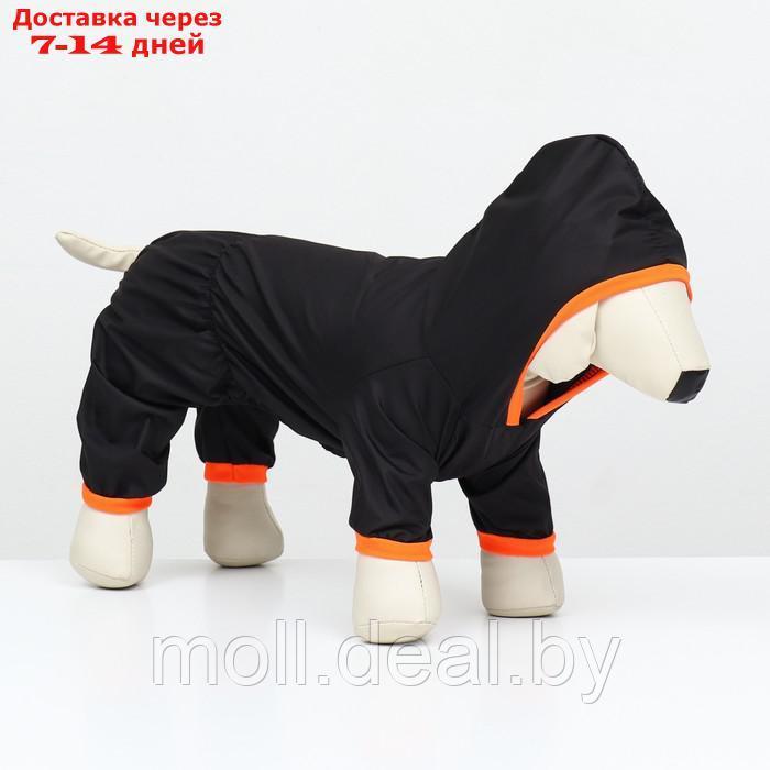 Комбинезон для животных, без подклада, размер 3XL, чёрный-оранжевый - фото 4 - id-p218072632