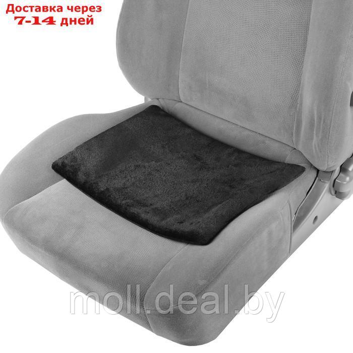 Накидка на сиденье Skyway ARCTIC, 33х39 см, искусственный мех, без спинки, черный, S03003002 - фото 3 - id-p217523903