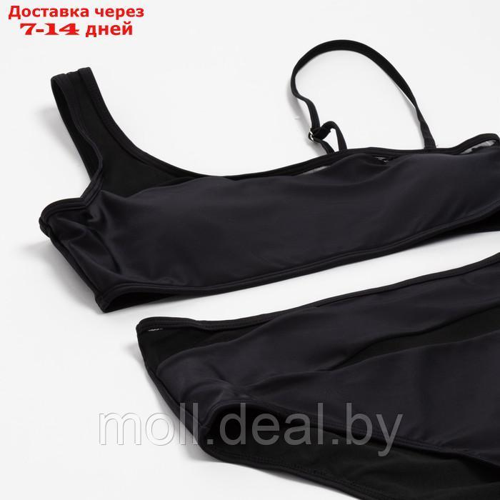 Купальник женский раздельный со вставками MINAKU цвет черный, размер 42 - фото 7 - id-p217515923