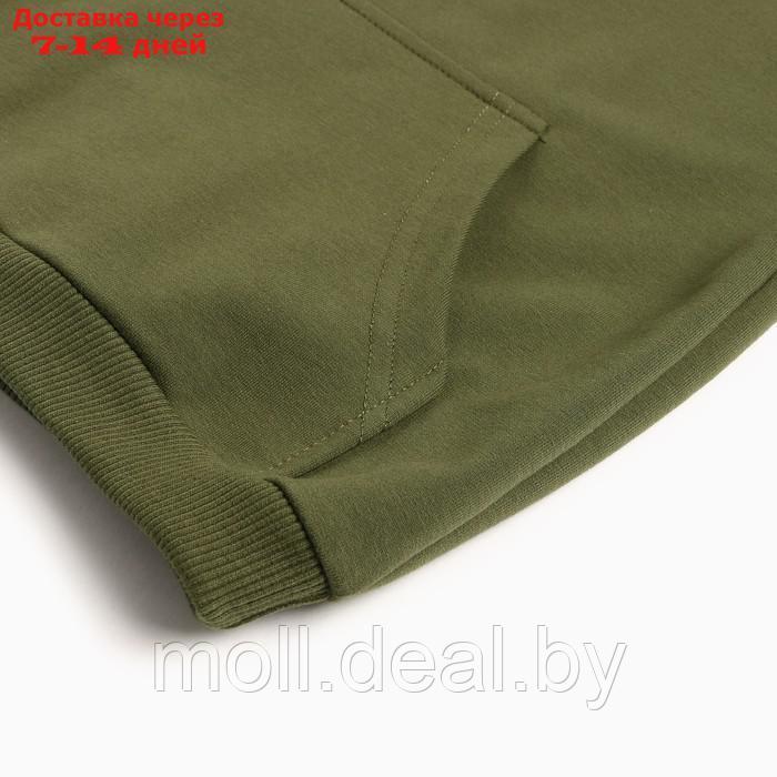 Костюм для мальчика (худи, брюки), цвет зелёный, рост 86 см - фото 3 - id-p217523955