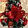 Ёлка декор "Праздничная" цветок леденец снег, 16х38 см, красный, фото 2
