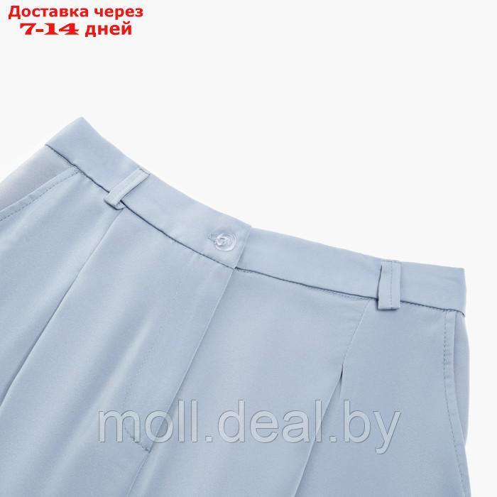 Костюм женский (рубашка, брюки) MINAKU: Silk pleasure цвет серо-голубой, размер 56 - фото 2 - id-p218073882