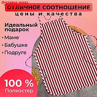 Фартук Доляна цв.бордовый 60*80 см, 100% п/э