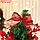 Ёлка декор "Праздничная" бантик листья ягоды, 14х26 см, красный, фото 2
