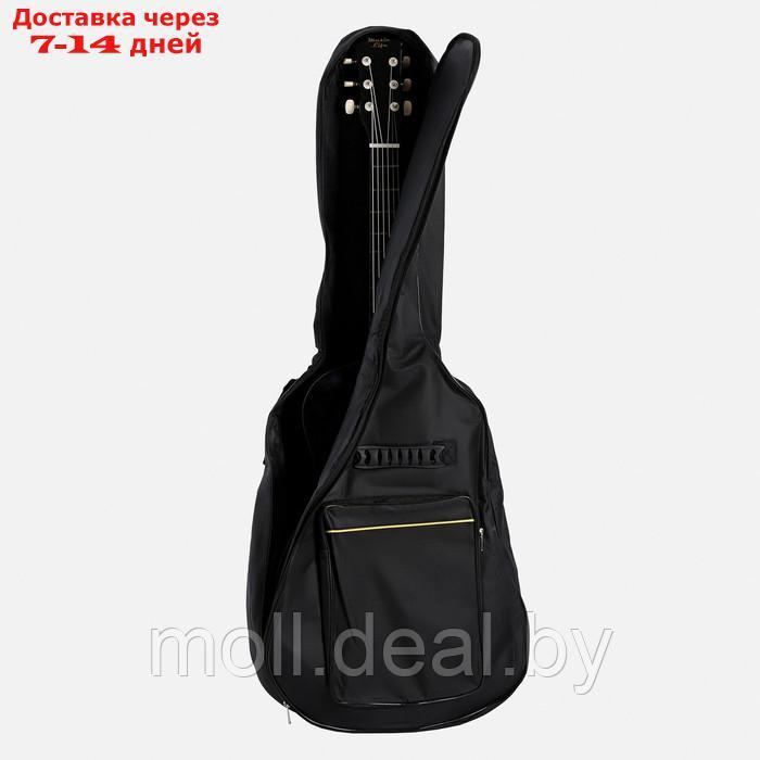 Чехол для гитары, черный, 105 х 41 см, утепленный - фото 1 - id-p218068961