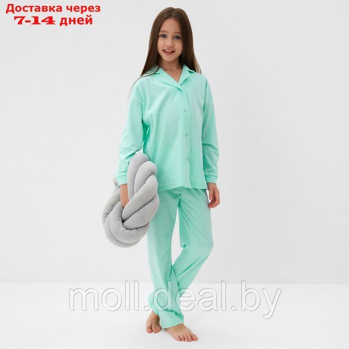 Пижама детская (рубашка и брюки) MINAKU, цвет мятный, рост 98 см - фото 2 - id-p218072988