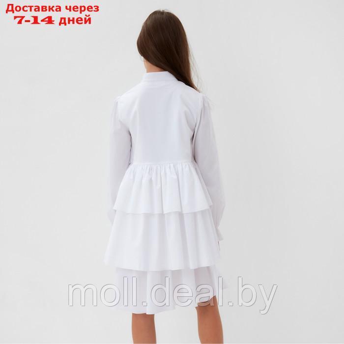 Платье для девочки MINAKU цвет белый, рост 122 см - фото 5 - id-p218073013
