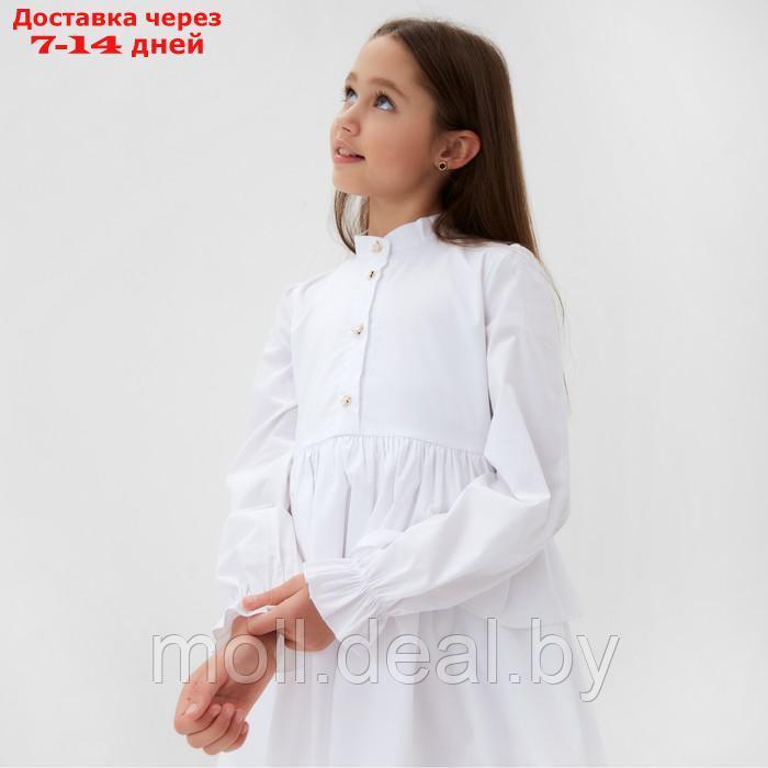Платье для девочки MINAKU цвет белый, рост 122 см - фото 6 - id-p218073013