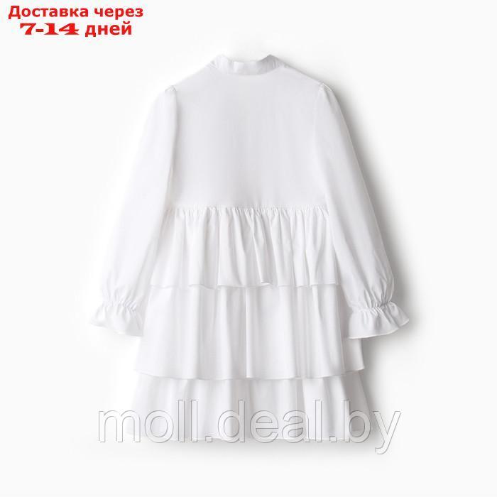 Платье для девочки MINAKU цвет белый, рост 128 см - фото 2 - id-p218073147