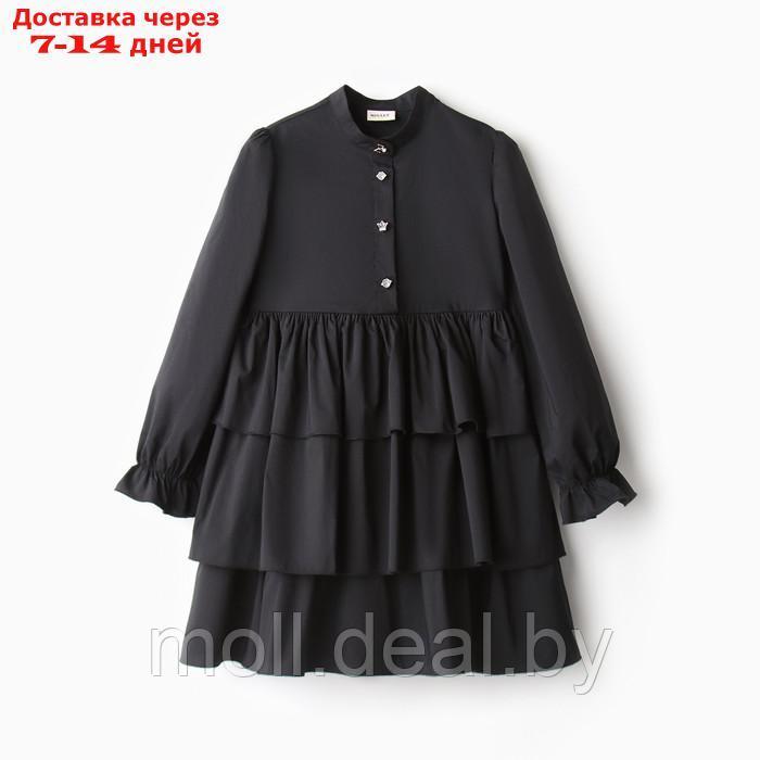 Платье для девочки MINAKU цвет чёрный, рост 104 см - фото 1 - id-p218073149