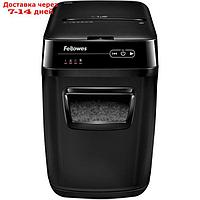 Шредер Fellowes AutoMax 150C (P-4), фрагменты 4x38мм, 150 листов одн, скобы,пл.карты,CD, 32л