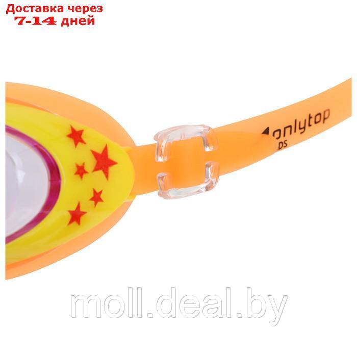 Очки для плавания, детские + беруши, цвет оранжевый с желтой оправой - фото 2 - id-p218069525