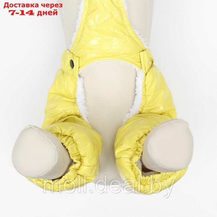 Комбинезон-штаны для собак, размер L (ДС 34, ОТ 47 см), жёлтый - фото 7 - id-p217523223