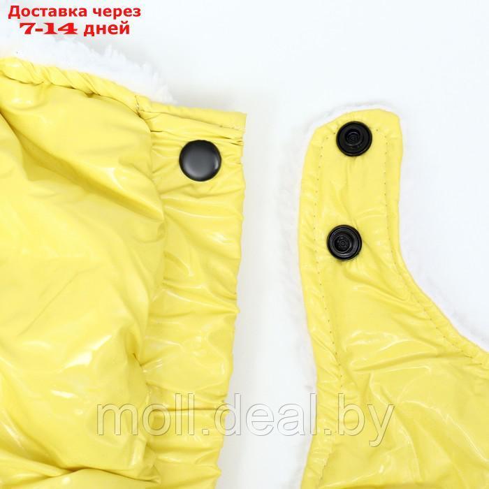 Комбинезон-штаны для собак, размер XS (ДС 19, ОТ 28 см), жёлтый - фото 2 - id-p217523240