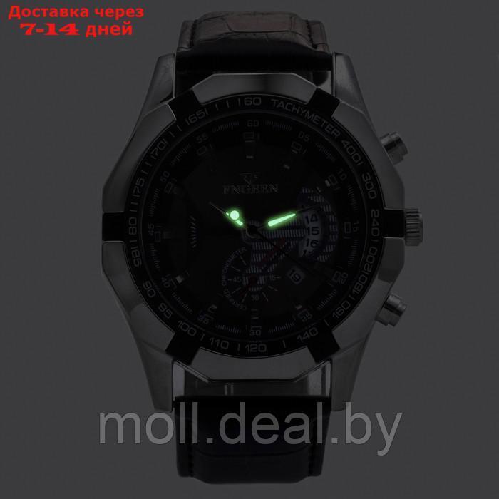 Часы наручные кварцевые мужские, d-4.4 см, ремешок l-26 см, 3 АТМ, светящиеся - фото 2 - id-p218069695