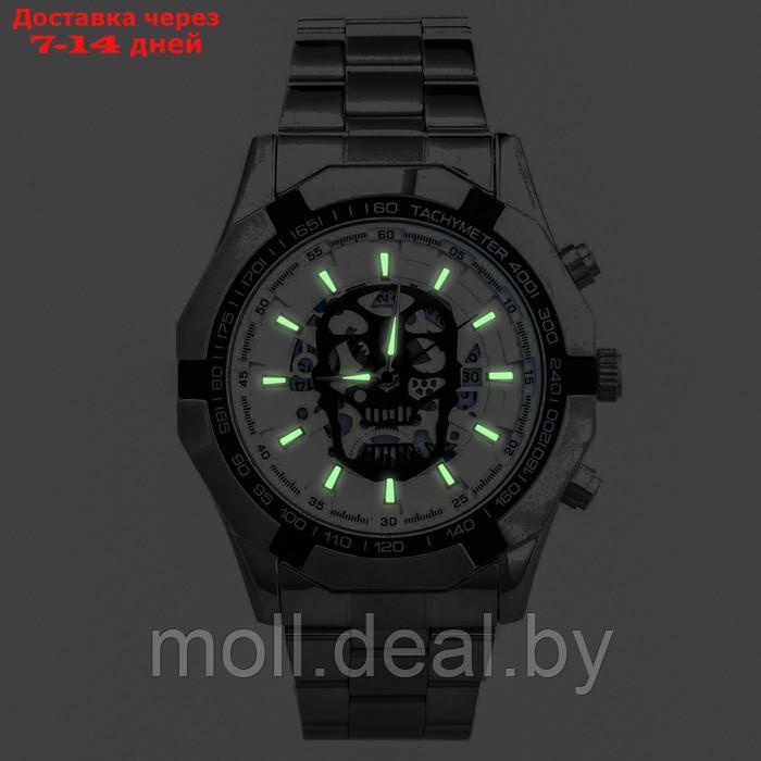 Часы наручные кварцевые мужские, d-4.5 см, ремешок l-26 см, 3 АТМ, светящиеся - фото 2 - id-p218069698