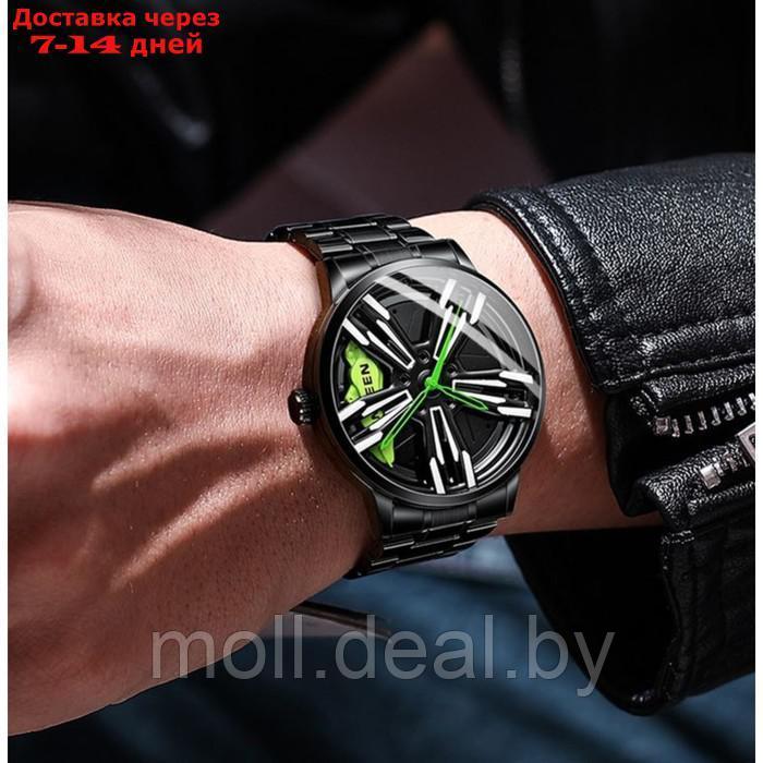 Часы наручные кварцевые мужские, d-4.4 см, ремешок l-26 см, 3 АТМ - фото 2 - id-p218069701