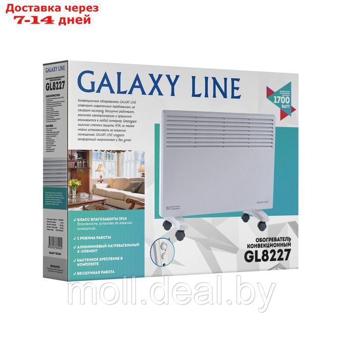 Обогреватель Galaxy LINE GL 8227, конвекторный, напольный/настенный, 1700 Вт, 20 м2, белый - фото 5 - id-p217523319