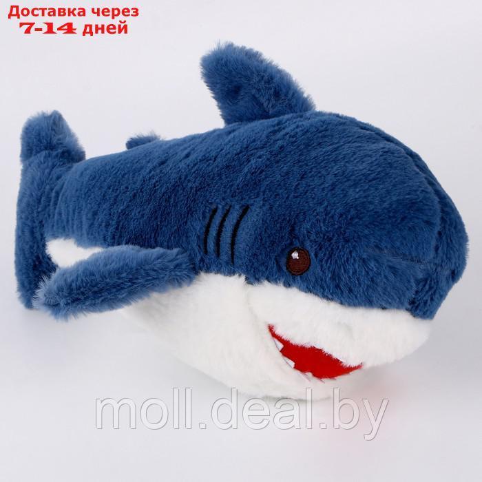Мягкая игрушка "Акула", 25 см, цвет синий - фото 4 - id-p218070471
