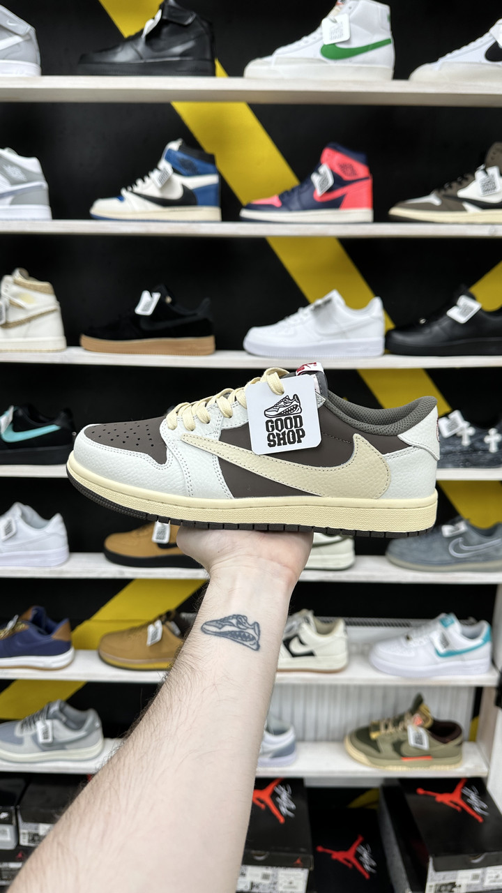 Кроссовки Air Jordan 1 Low X Travis Scott OG Reverse Mocha