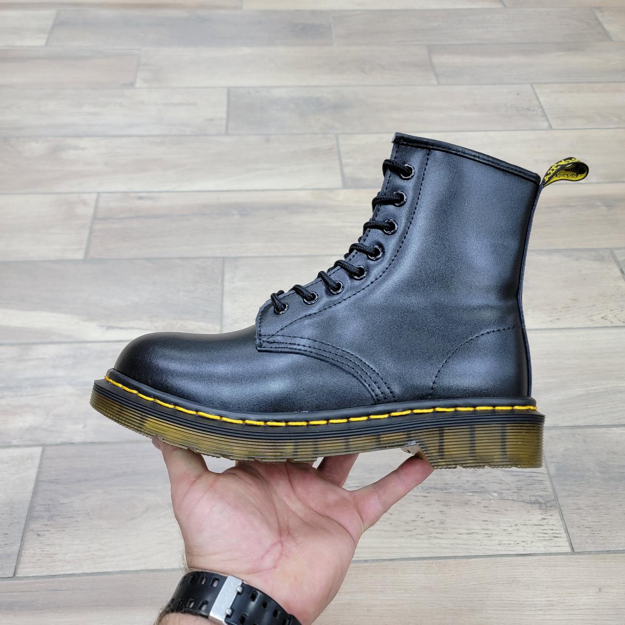 Ботинки Dr. Martens 1460 Black с мехом