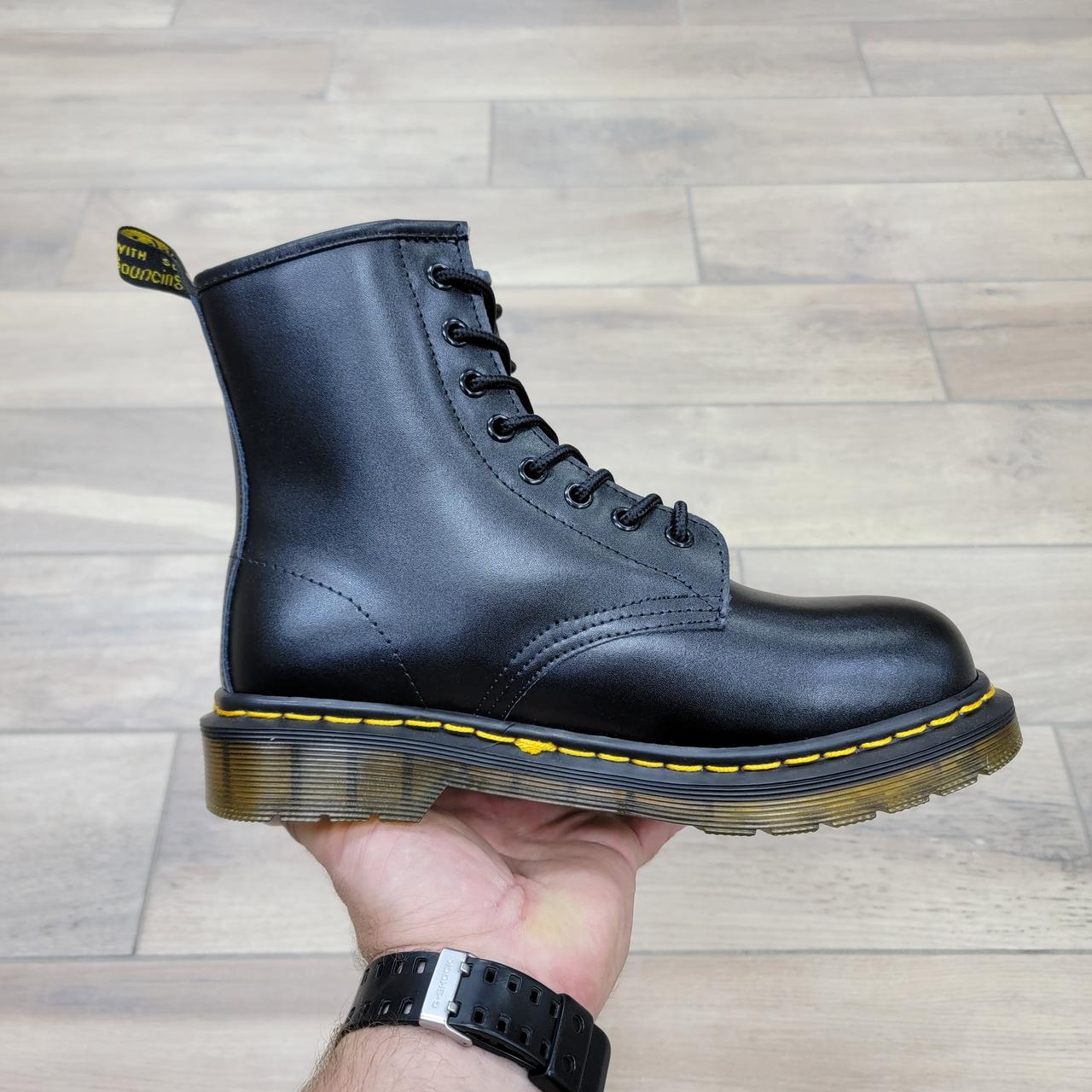 Ботинки Dr. Martens 1460 Black с мехом - фото 2 - id-p108795392