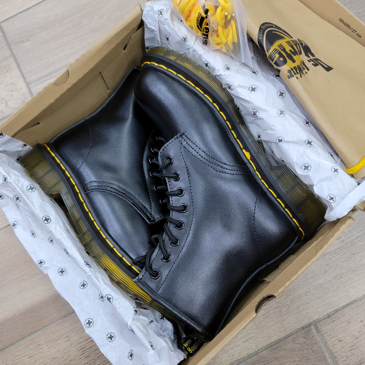 Ботинки Dr. Martens 1460 Black с мехом - фото 6 - id-p108795392