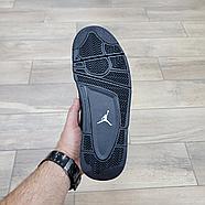 Кроссовки Jordan 4 Retro Black Cat с мехом, фото 5