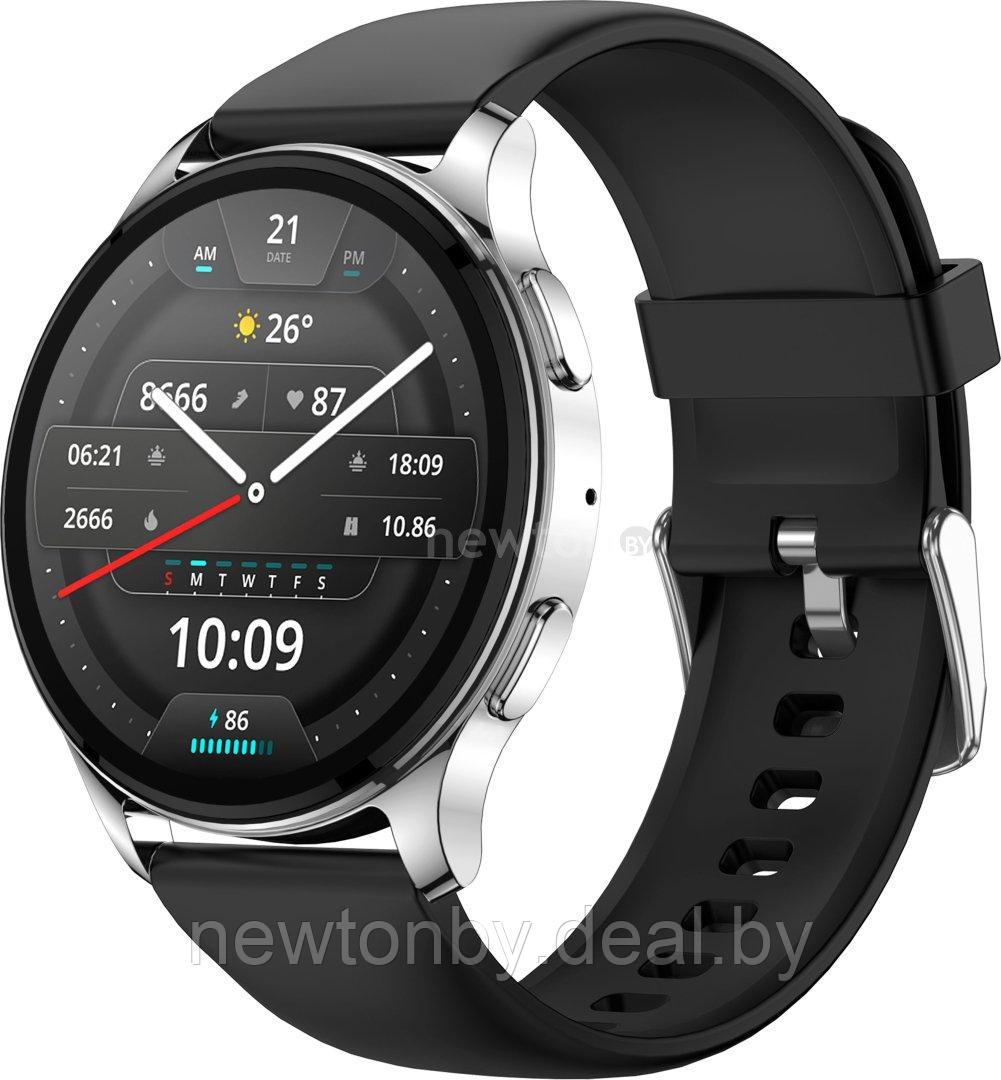 Умные часы Amazfit POP 3R (серебристый, с силиконовым ремешком) - фото 1 - id-p215032062