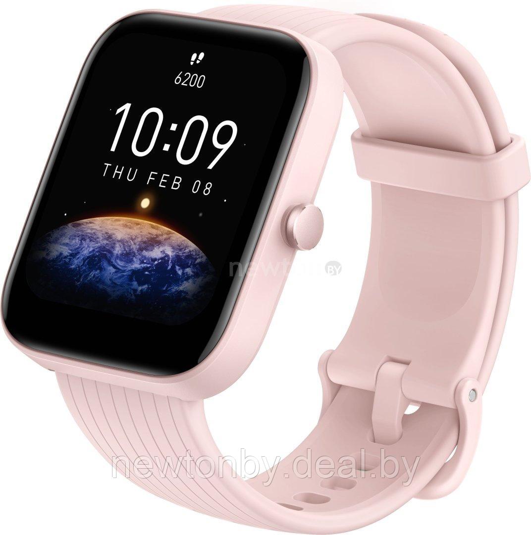 Умные часы Amazfit Bip 3 Pro (розовый) - фото 1 - id-p218061064
