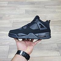 Кроссовки Jordan 4 Retro Black Cat с мехом 38