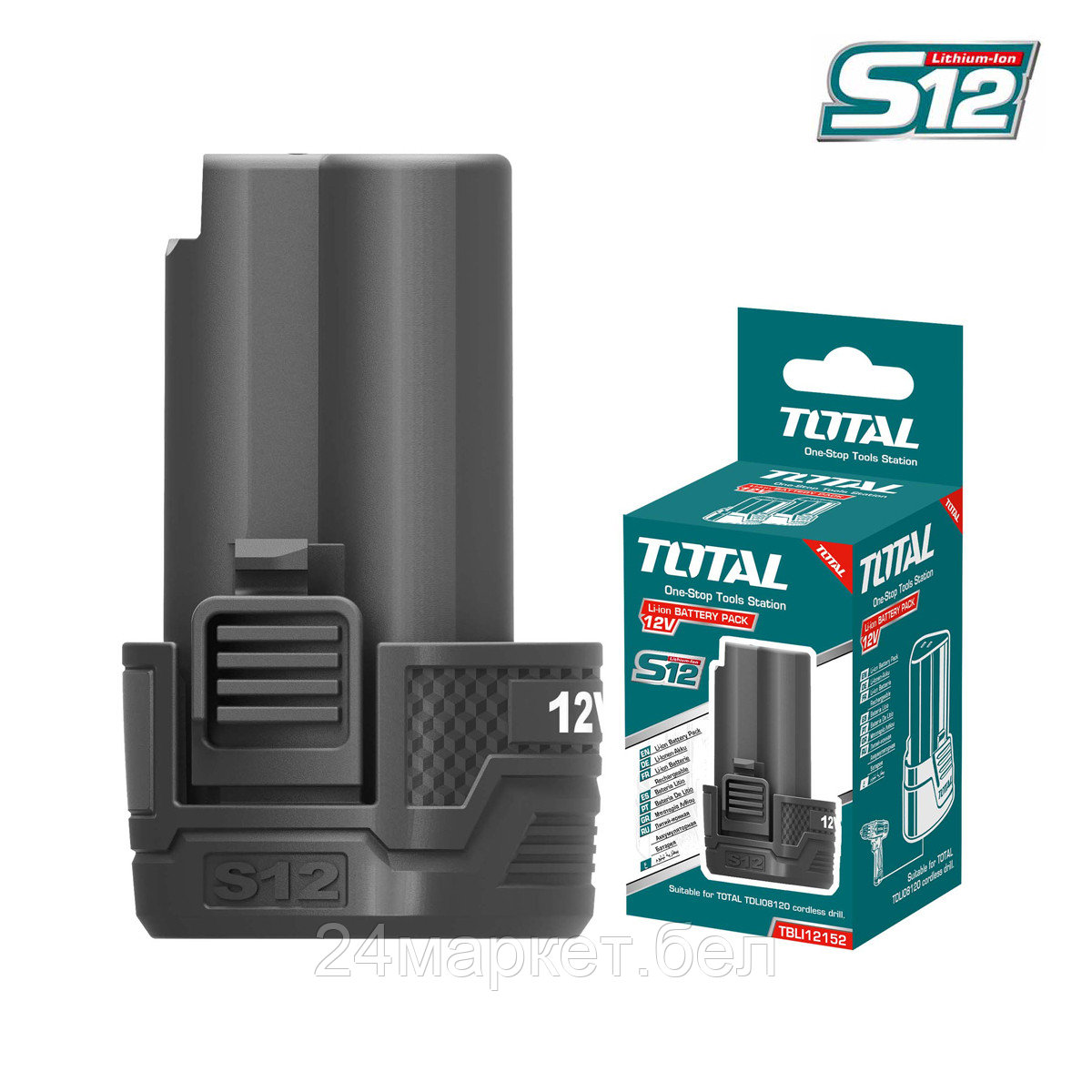 Аккумулятор Total TBLI12152 (12В/1.5 Ah) - фото 1 - id-p218059515