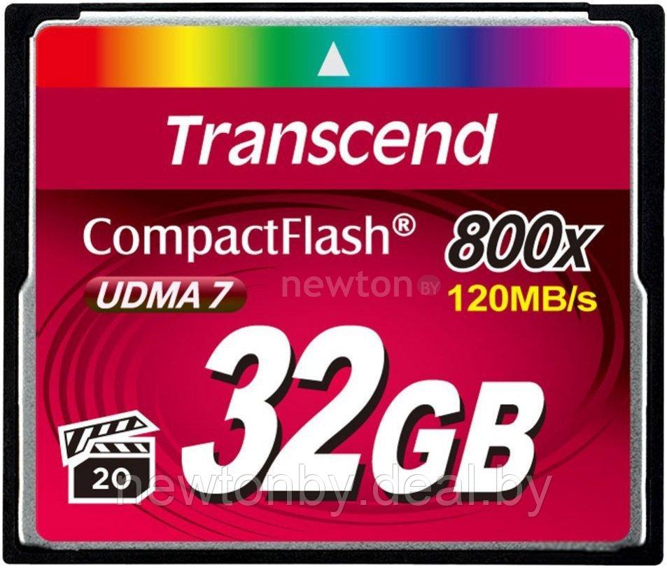 Карта памяти Transcend 800x CompactFlash Premium 32GB (TS32GCF800) - фото 1 - id-p212438362